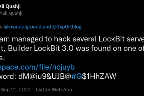Bl00dy勒索软件团伙开始使用泄露的Lock Bit 3.0构建器进行攻击